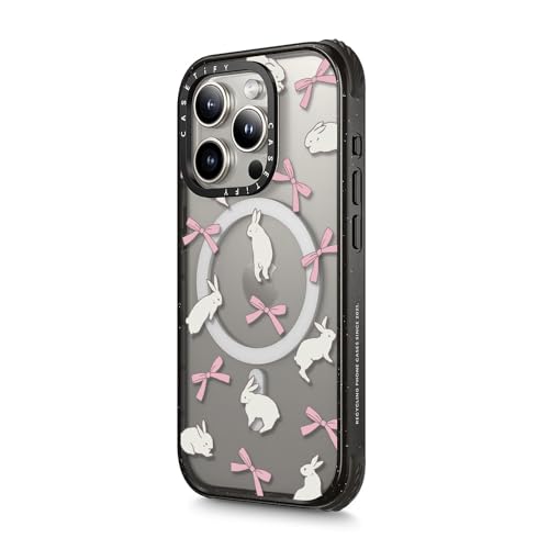 Coque iPhone 15 Pro CASETiFY protection militaire fine transparente noir