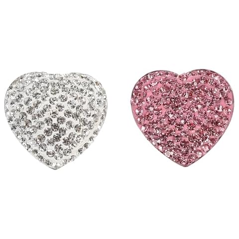 Uonlytech Heart Shape Crystal Fridge Magnets Cover