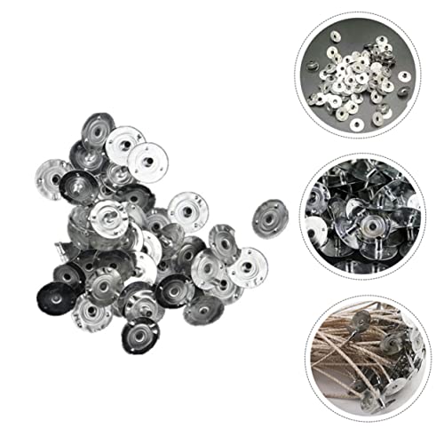 Bases metálicas para mechas de vela 400 pcs miniatura 6