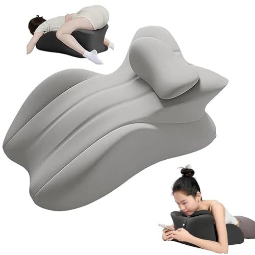 Cojín de glúteos for Embarazadas - Soporte Resistente de Espuma viscoelástica for Sentarse y acostarse - Diseño Minimalista Moderno for Mayor Comodidad en el hogar(Gris)