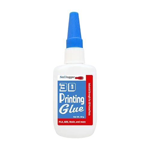 NoClogger 3D Printing Glue, CA-Based Adhesive, Fast-Drying