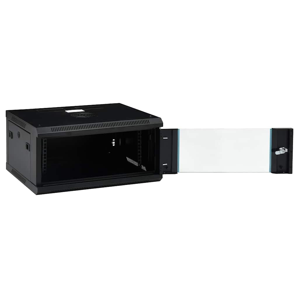 4U Armoire réseau 19" Boîtier mural 600 x 450 x 285 mm Noir