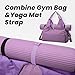 Muka Yoga Gym Bag for Women with Shoe Compartment, Large Capacity Travel Duffle Bag with Yoga Mat Holder (Black)