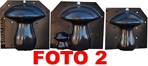 Svitmolds Concrete Mold Diy 3D Mushrooms Statue Decor Garden Decor Decoration Home Decor,Yard, Fairy Garden - Lawn Ornament Décor (D62+D63+D64) #TOP1