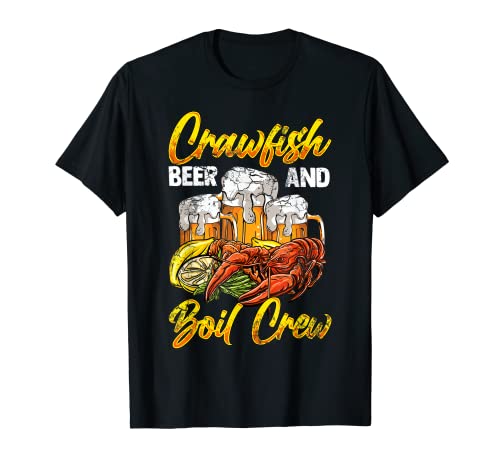 Crawfish Beer And Heril Crew Camiseta