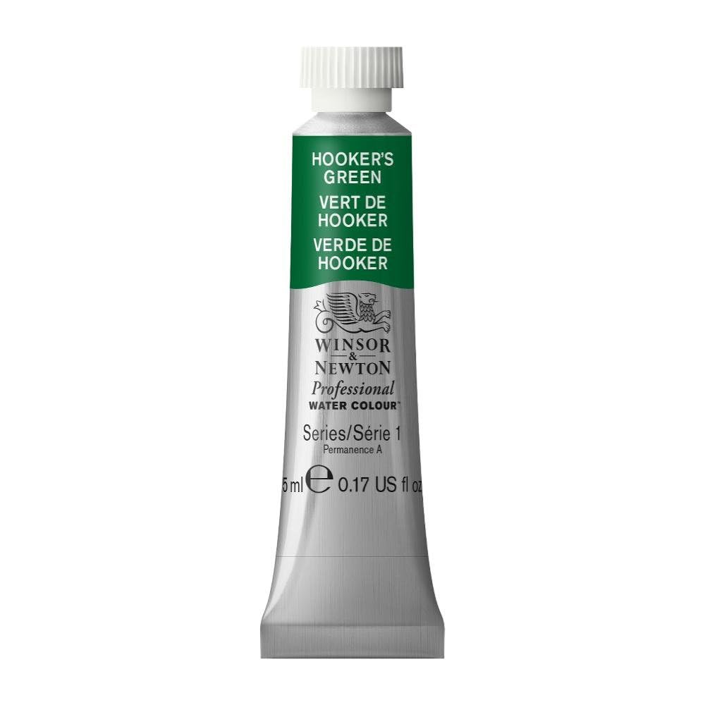 Winsor & Newton Acuarela Profesional - Pintura de Acuarela, Alta Luminosidad, Resistente a la Luz, Calidad de Archivo, Tubo de 5ML, Color Verde De Perileno — view 197
