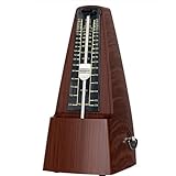 CANTUS Metrónomo mecánico, sonido alto, ritmo preciso, opciones de regalo, adecuado para piano, batería, violín, guitarra, etc(350 grano madera)