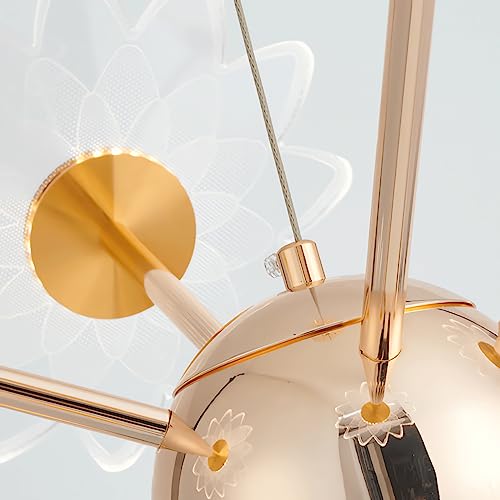 Lustre salon design branche pour repas romantique et chic