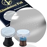Professional Pre-Punched Hookah Foil - 100 Pcs of 5.5 Inch Heavy Duty 0.03mm Aluminum Shisha Foils for Perfect Heat Management (100)