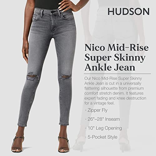 HUDSON Women's Nico Mid Rise Super Skinny Jean2