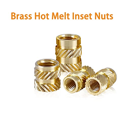 Insert laiton M3 thermofusible premium, écrous moletés de haute précision, 100 pièces - 5