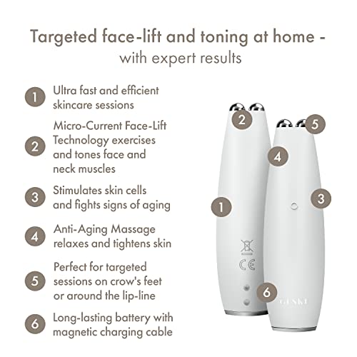 GESKE SmartAppGuided™ MicroCurrent Face-Lift Pen, White - Image 2