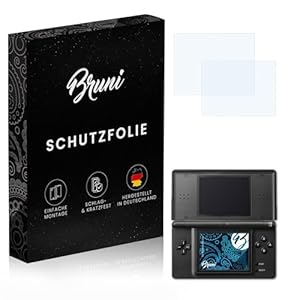 Bruni Displayschutzfolie Klar für Nintendo DS-Lite (2er Set)