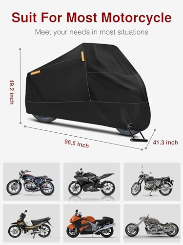 Image of Puroma Motorcycle Cover Heavy Duty Scooter Cover