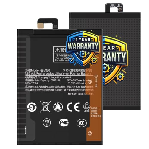 Image of Original BM50 Battery Compatible for Xiaomi Mi Max 2 (MDE40) - (5300mAh) - 1 Year Warranty JK1