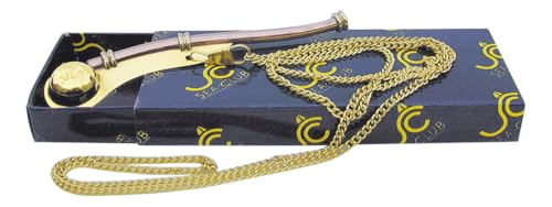 Sea-Club Bootsmannpfeife in Geschenkbox Bootsmannspfeife Messing & Kupfer