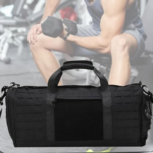 Travel Duffel Tote Bag Handbag Casual Overnight Bag Crossbody Bag Hobo Bag Camping Storage Bag for Gym Hiking Clothes Sports(Black)3