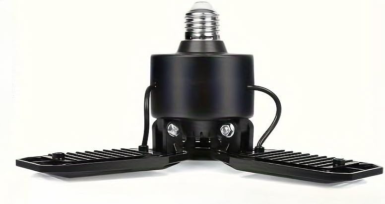 LED Garage Lights 80W Deformable LED Garage Ceiling Light with 3 Adjustable Panels 12000LM E26 Shop Lamp for