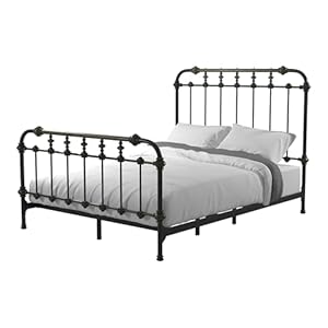 Furnitureofamericaceciltransitionalmetaltwinspindlebedinantiqueblack  Urban Country Home Decor Furniture of america cecil transitional metal twin spindle bed in antique black  urban country home decor