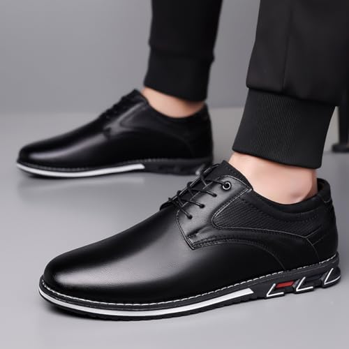 Image of Men's Premium Stylish Oxford Shoes Casual Lace Up Walking Business Driving Dress Shoes