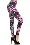 Leggings Depot Women's Best Selling Buttery Soft Popular Prints (Regular (Size 0-12), Boysenberry)