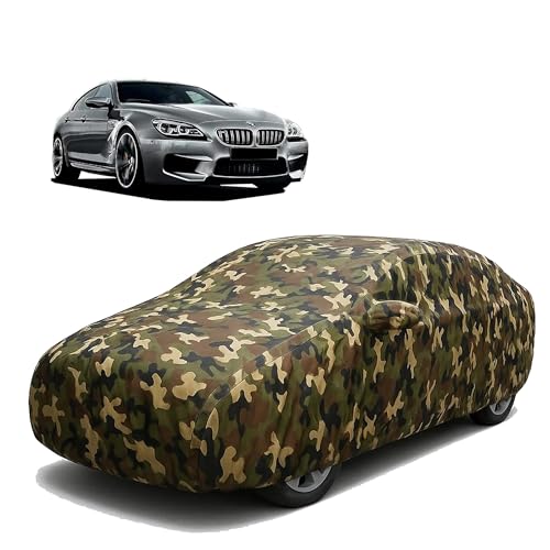 Image of Sulfar 100% Waterproof Car Body Cover Compatible with Mirror for BMW ML with Long Lasting Durable Material (Triple Stitched, Full Bottom Elastic, Camouflage Army)