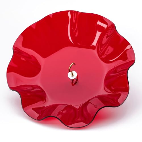 Birds Choice WGRED Weatherguard, Weather-Resistant Acrylic Bird Feeder Weatherguard, 13", Red… - Thumbnail 3