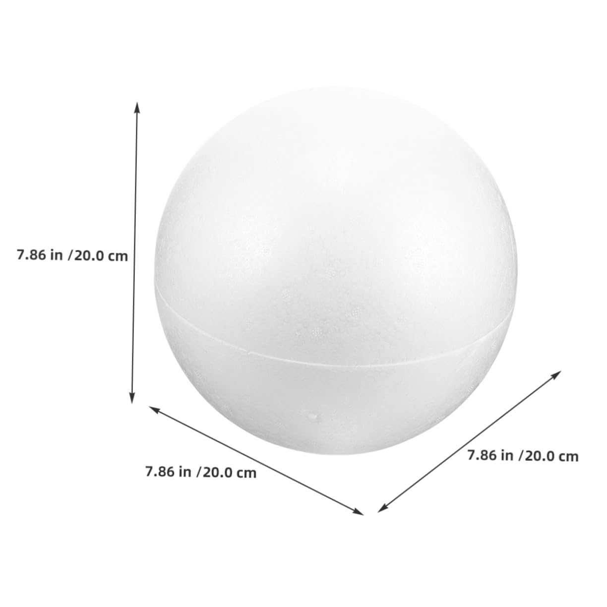 EXCEART 3pezzi Palline Decorative in Polistirolo Espanso Forme Cavi per Artigianato Fai da Te Decorazioni per Casa e Progetti Artistici Leggero e Staccabile