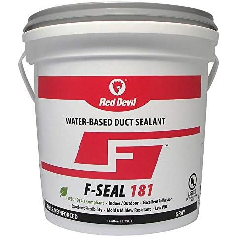 Red Devil 0841DX F-Seal 181 Fiber Reinforced Water Based Duct Sealant Cover