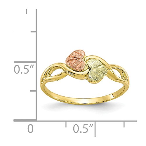 Sonia Jewels Solid 10k Tri-Color Black Hills Gold Ring4