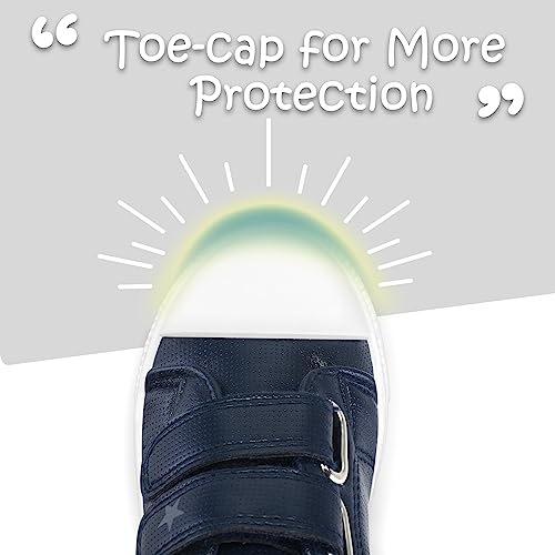 Image of K KomForme Toddler Shoes, Hook & Loop Canvas Sneakers for Boys and Girls | Slip-on, Lightweight, Comfortable