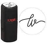 Custom Initial Stamp - Upload Your Initial - Inspection Stamp - 1/2' Round - Small Stamp - 1 Line...