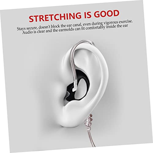 UKCOCO 2 Pares Walkie Talkie Rádios De 2 Vias Fio Rádio Presunto Molde De Silicone Fone De Ouvido Ac