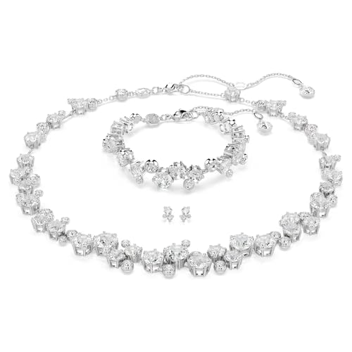 Juego Swarovski Constella 5738285 con cristales pavé y acabado en rodio