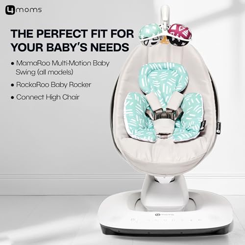 Image of 4moms RockaRoo and MamaRoo Infant Insert, Machine Washable, Cool Mesh Fabric, Reversible Design, Mint