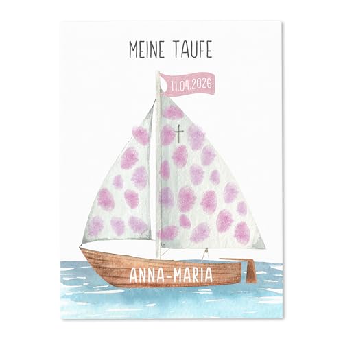 Taufgeschenk Gästebuch Taufe Gästebild personalisierte Leinwand für Fingerabdrücke Segelboot Gästebuch alternative Geschenkidee Baum Geschenk Erinnerung 30x40 cm (OHNE Farbe) Taufgeschenk Gästebuch Taufe Gästebild personalisierte Leinwand für Fingerabdrücke Segelboot Gästebuch alternative Geschenkidee Baum Geschenk Erinnerung 30x40 cm (OHNE Farbe)
