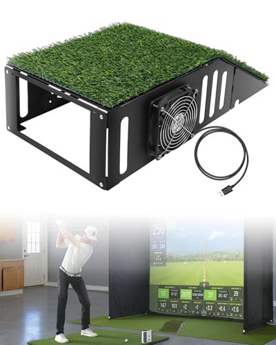 TerraShieldPLUS Review: Floor Projector Enclosure Analysis 3 Golf Simulator Projector Cover Enclosure, Floor Outdoor Mounted Enclosure, With Cooling Fan and Artificial Turf to Better Protect The Golf Simulation Projector