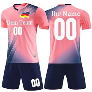 OPUTWDF Personalisiertes Fußball Trikot Set Jungen