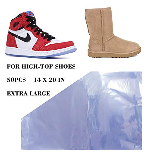 Extra Large Shoe Shrink Wrap Bags, Sneaker Shrink Wraps Fits up to Men