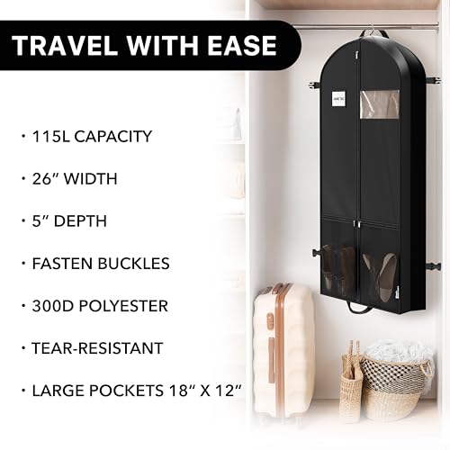 image for Simple Houseware 54-Inch Travel Garment Bag with Pockets, Heavy Duty 3