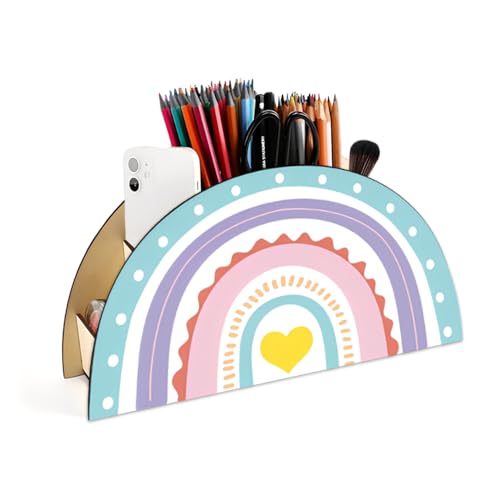 HMCEY Portalápices Arcoiris,Portalápices de Escritorio,Organizador Lapices Infantil,Bote Lapices Madera,Cubilete Boligrafos Oficina,Soporte para Lápices,Organizador pe Bolígrafos,Pen Holder Desk HMCEY Portalápices Arcoiris,Portalápices de Escritorio,Organizador Lapices Infantil,Bote Lapices Madera,Cubilete Boligrafos Oficina,Soporte para Lápices,Organizador pe Bolígrafos,Pen Holder Desk