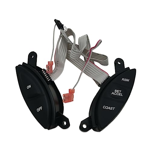 Steering Wheel Cruise Control Switch Button SW-5928 Compatible with 1998-2003 Ford Ranger 2001-2005 Ford Explorer Sport Trac F150 Mercury Mountaineer B3000 Replace F87Z-9C888-BB.