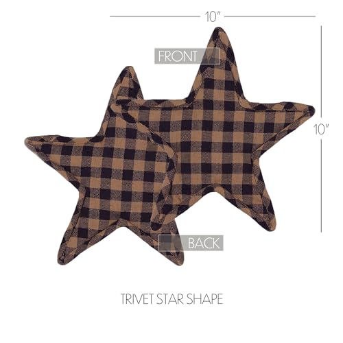 Vhc Brands 20143 Navy Star Trivet 10X10 Country Rustic Kitchen Tabletop Design thumb #3