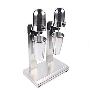 650ml/21.98oz Milkshake Maker, Commercial Electric Milk Shaking Machine Double Head Milk Shaker With 650ml Cup, 560W Milk Shaker Machine Stand Mixer for Ice Cream,2 Speeds Adjustable
