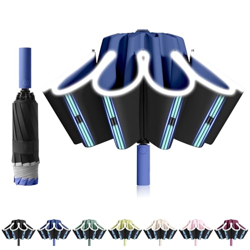 FANSEZQ Ombrello Antivento Automatico Inverso | Grande 105cm con 10