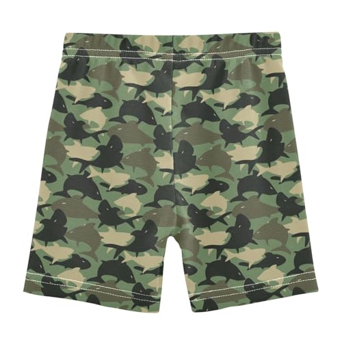 Girls' Shorts Soft Summer Soft Boxers Short Camouflage Shark Leggings Dance Bottoms3