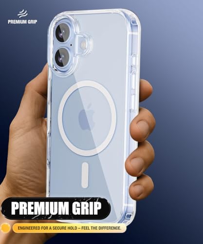 Image of WOW IMAGINE Ultra-Hybrid Back Case Cover for iPhone 17 2025 | Compatible with MagSafe | Drop and Camera Protection | Shock Proof Crystal Clear Mobile Back Case (PC+TPU, Transparent)