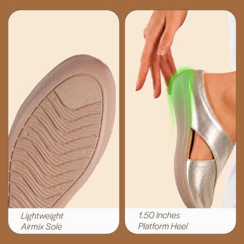 Image of FAUSTO Women Criss Cross Strap Design Perforated Slip On Shoes | Back Open Casual Shoes for Office, Outdoor, Party