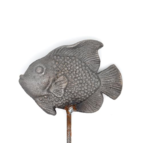 ecosoul Gartenstecker Fisch Rost Metall verrostet Stecker...