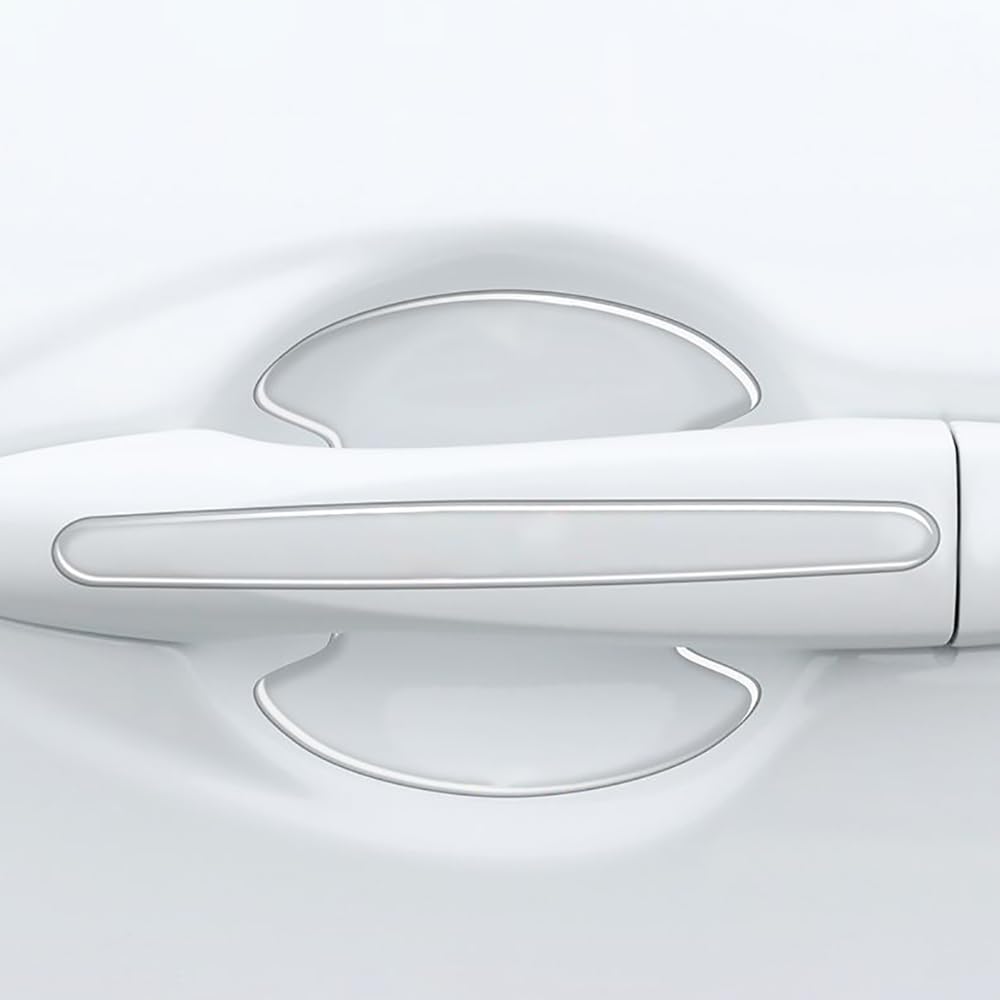 8 Pellicole Protettive Per Maniglie Auto - Adesivi Trasparenti Antigraffio Per Maniglie Incassate - Foto 8